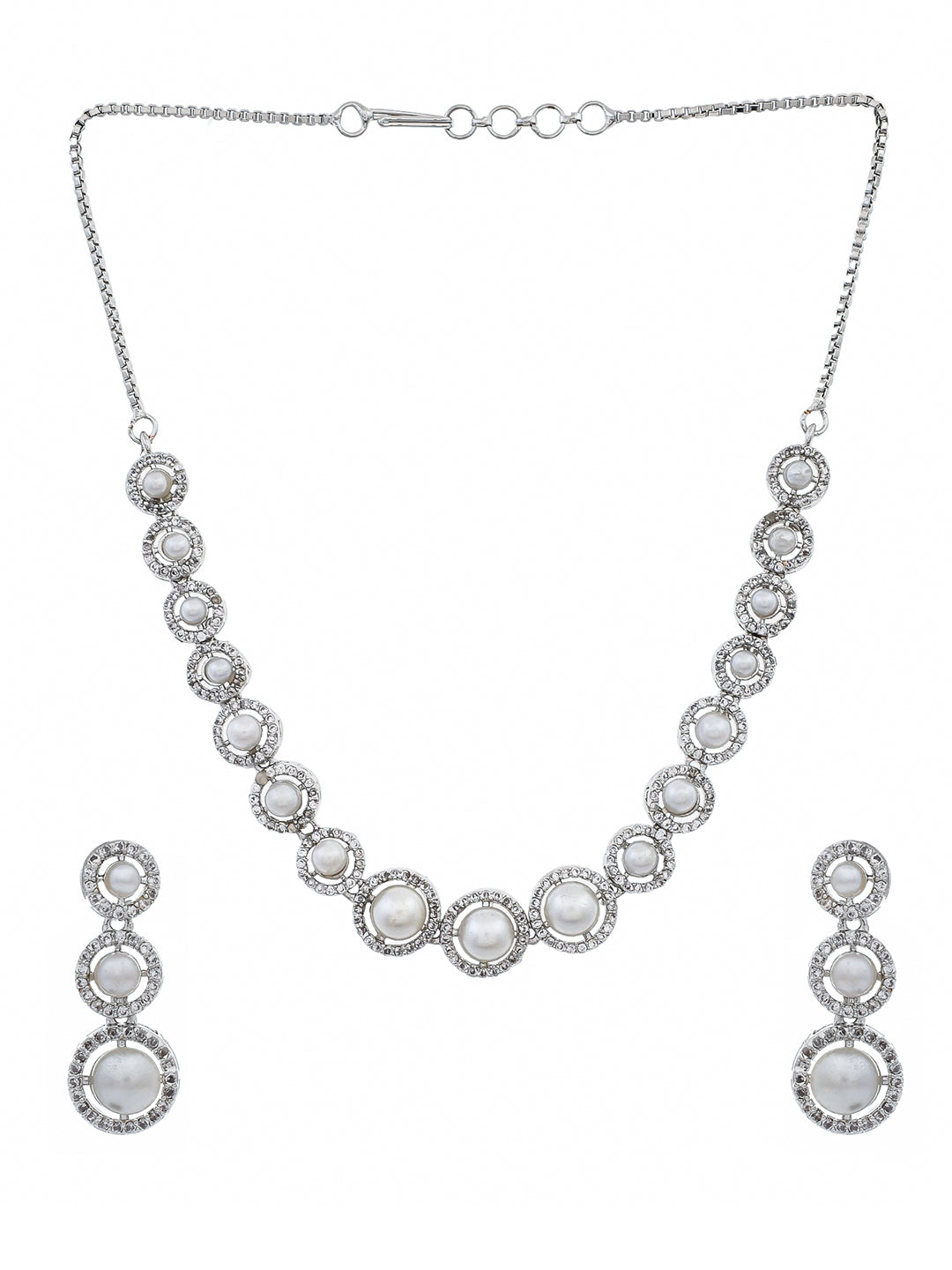 American Diamond Jewellery Set For Women/Girls