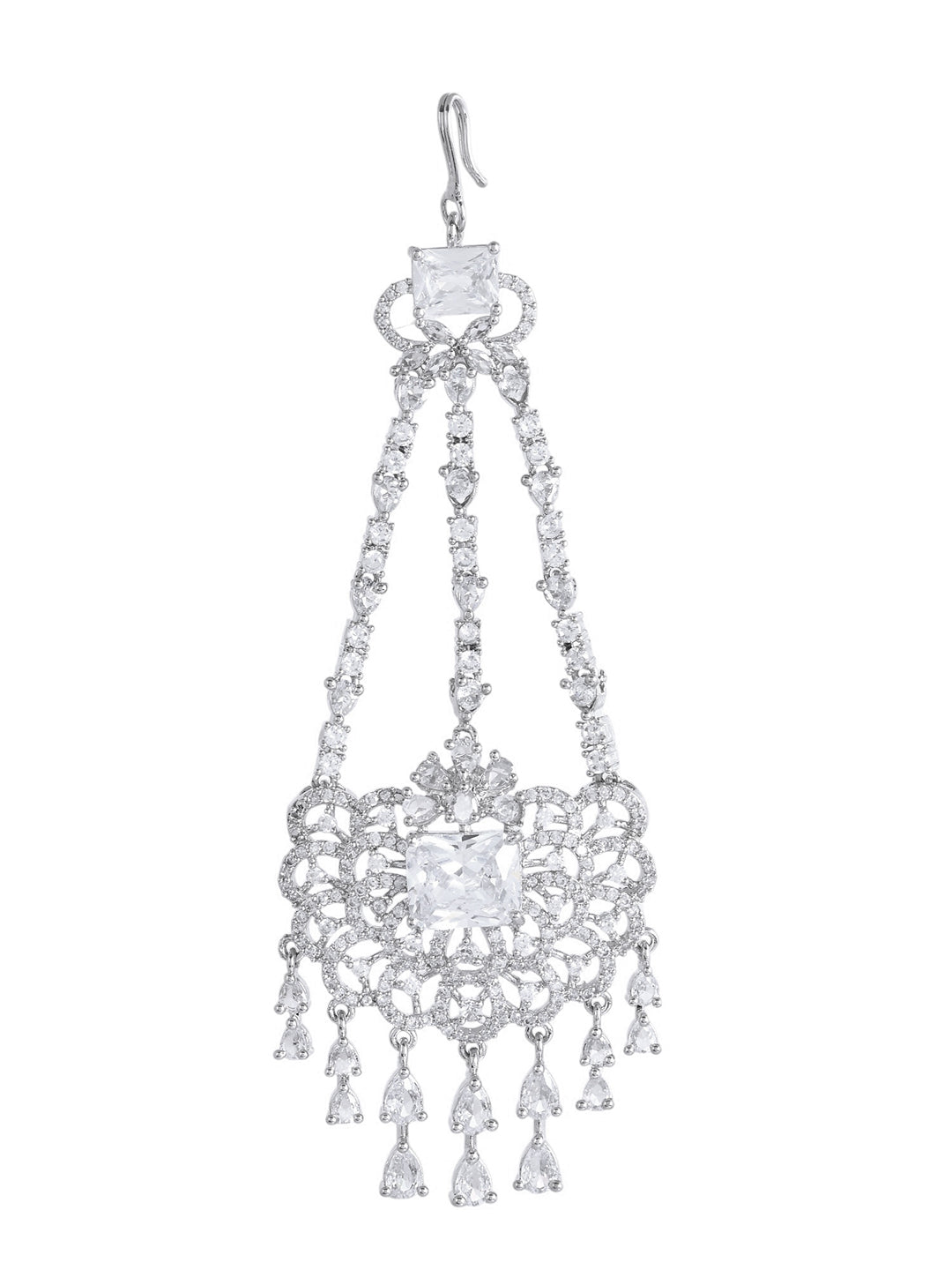 American Diamond Bridal Paasa Maangtika For Women | Party & AD Jewellery