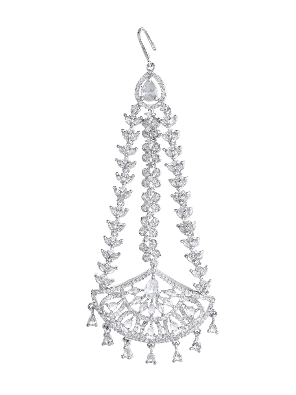 American Diamond CZ Paasa Maangtika for Women | Party & AD jewellery