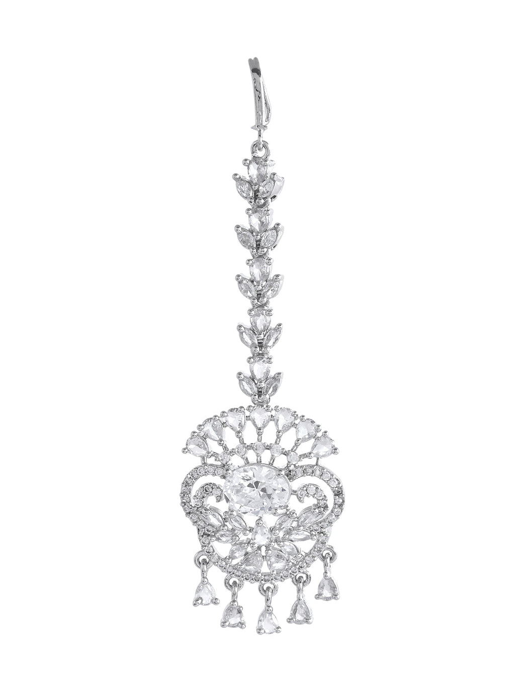 American Diamond  Bridal Maangtika for Women | Party & AD jewellery