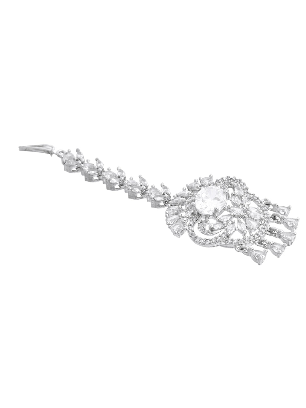 American Diamond  Bridal Maangtika for Women | Party & AD jewellery