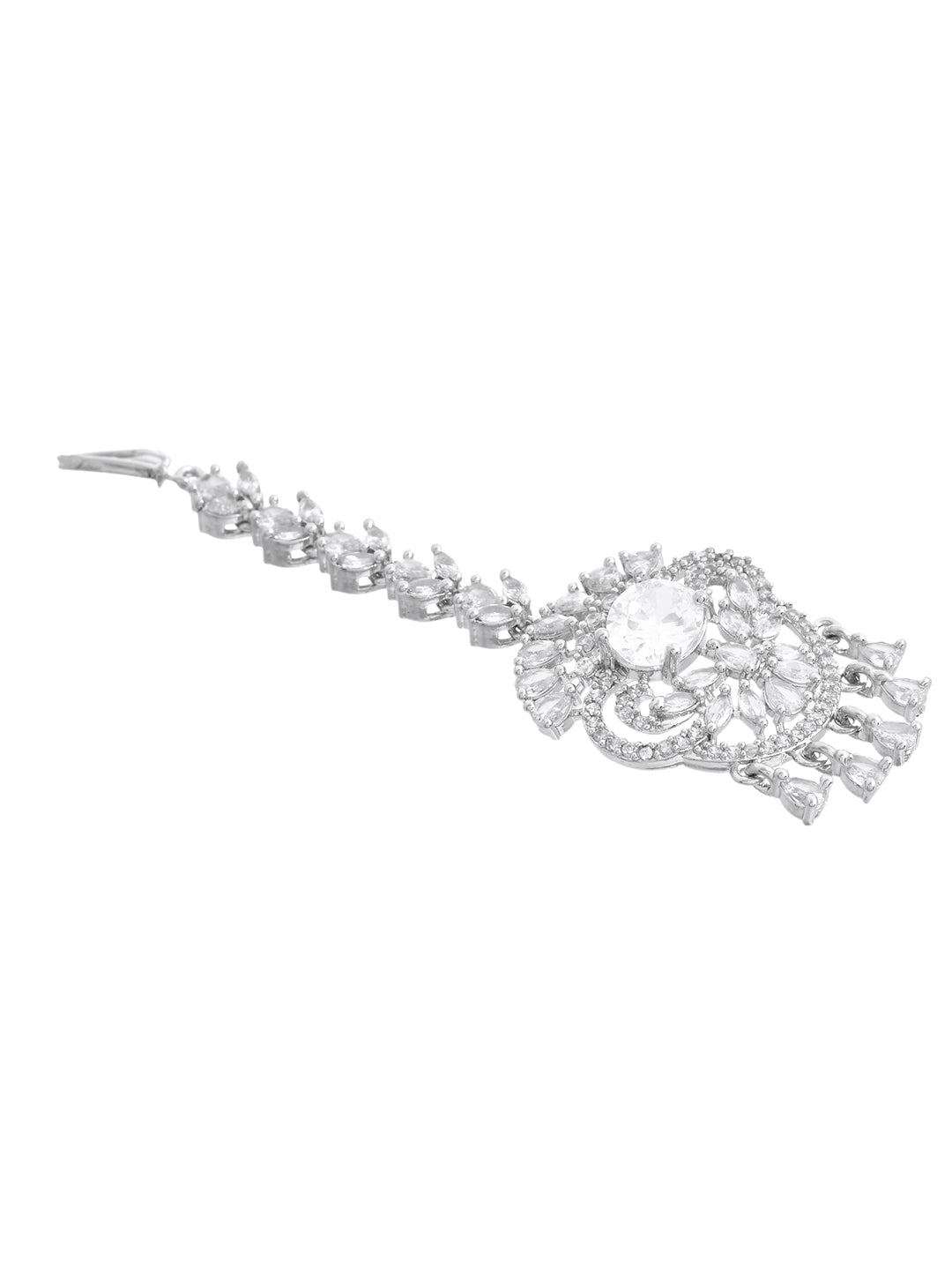 American Diamond  Bridal Maangtika for Women | Party & AD jewellery
