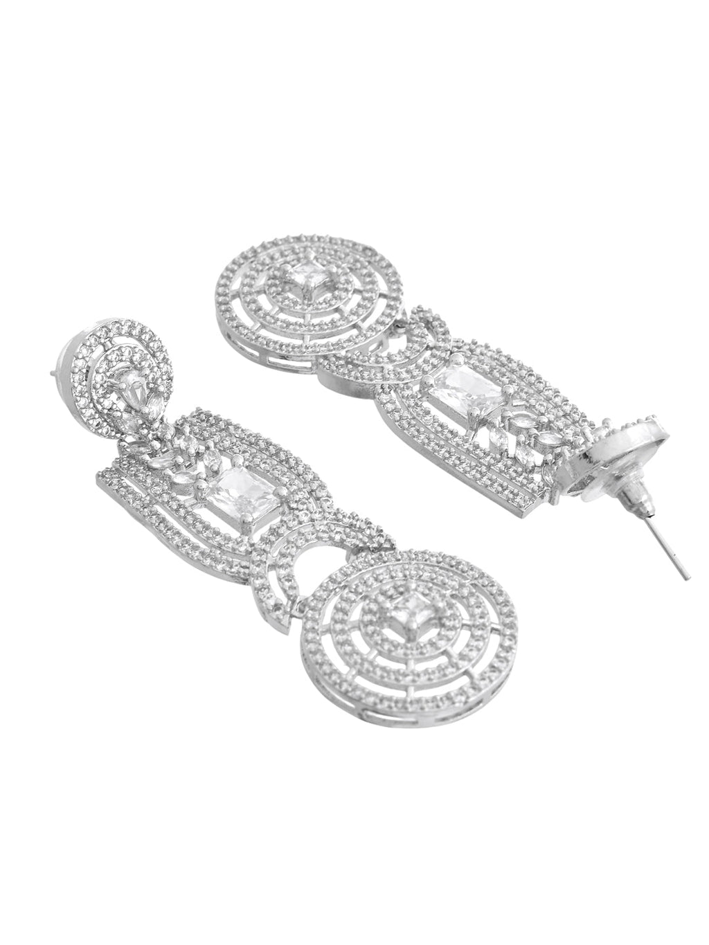 American Diamond Long Earrings | Party & Bridal Accessorie