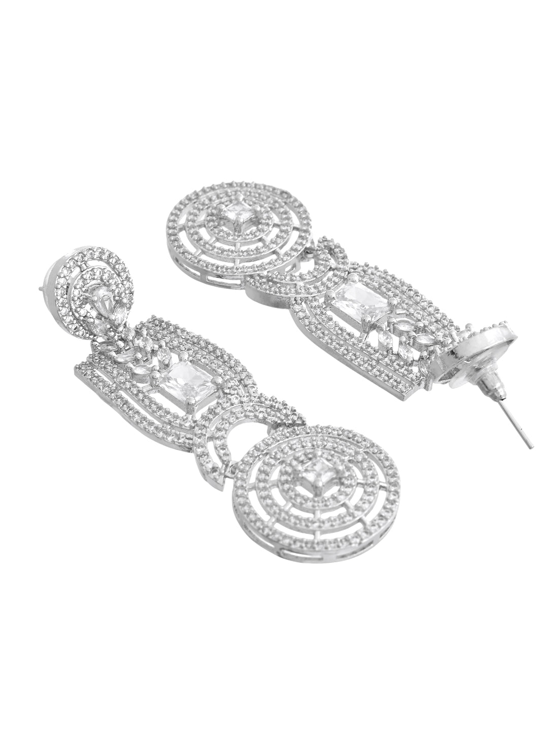 American Diamond Long Earrings | Party & Bridal Accessorie