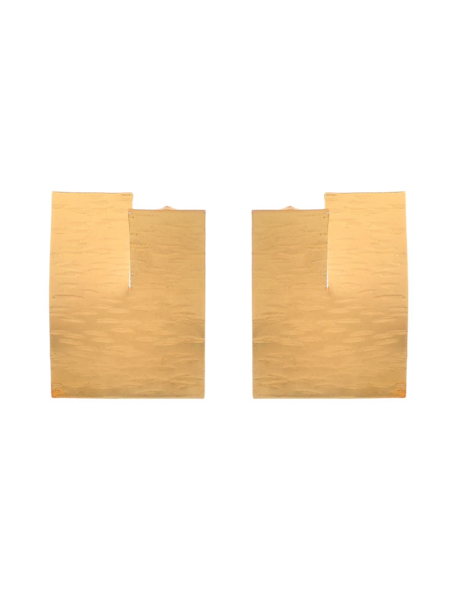 Gold Square Ethnic Earrings For Women