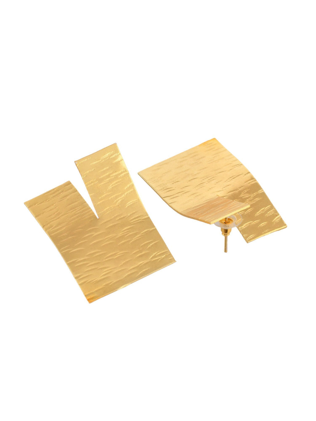 Gold Square Ethnic Earrings For Women