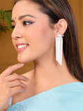 Silver Tassel Party Wear Earrings For Women