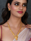 Gold Plated Ethnic Meenakari Long Jewellery Set For Women