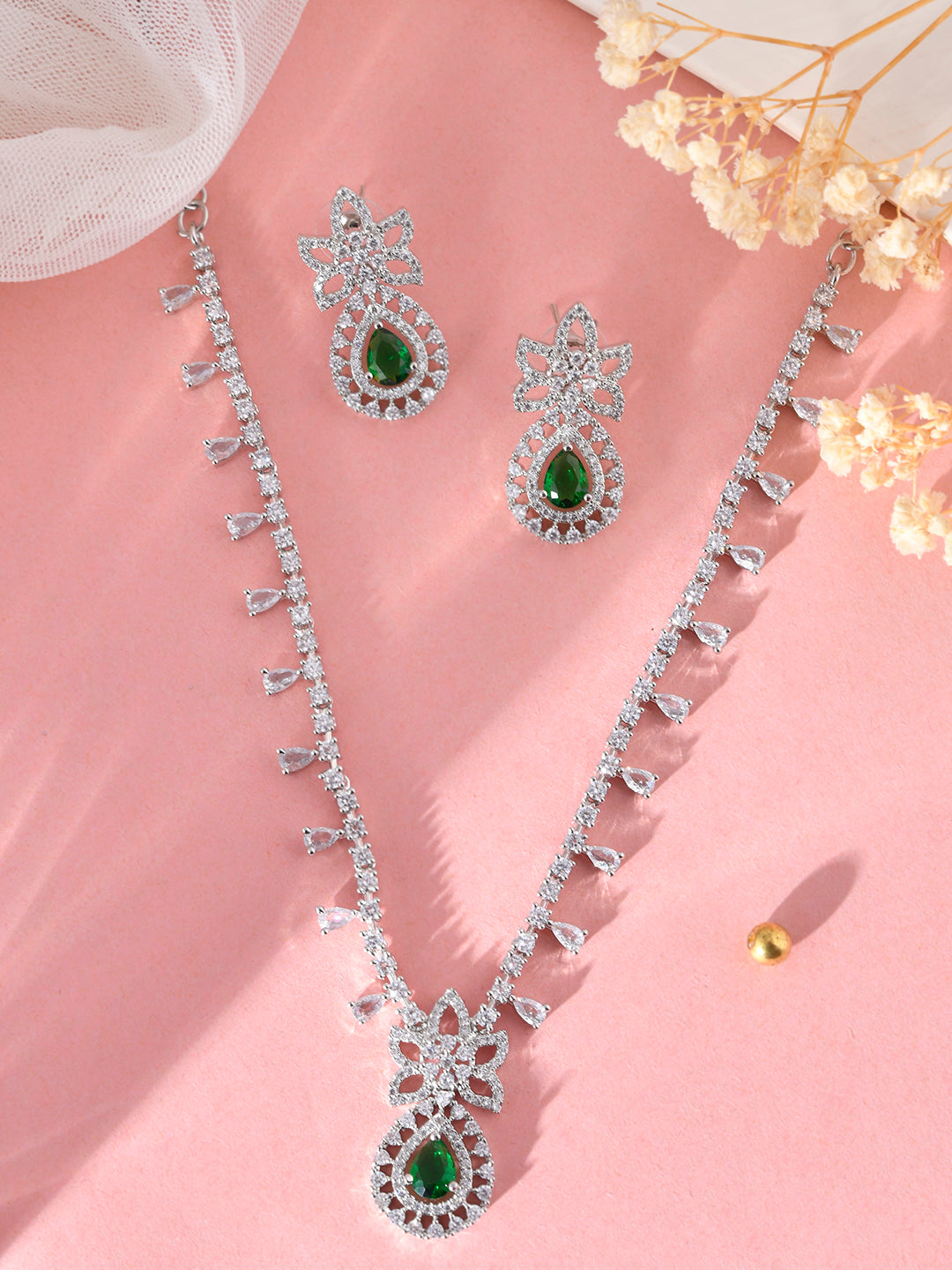 Beautiful American Diamond Jewellery Set For Women | Wedding Jewellery