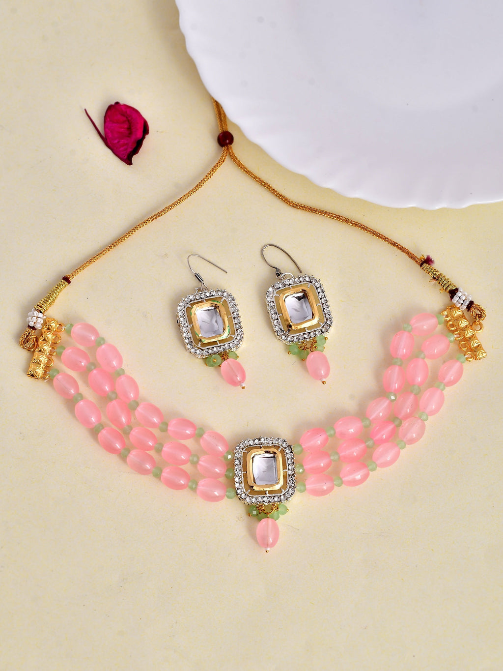 Kundan Choker Jewellery Set | Pearl Jewellery Set For Women