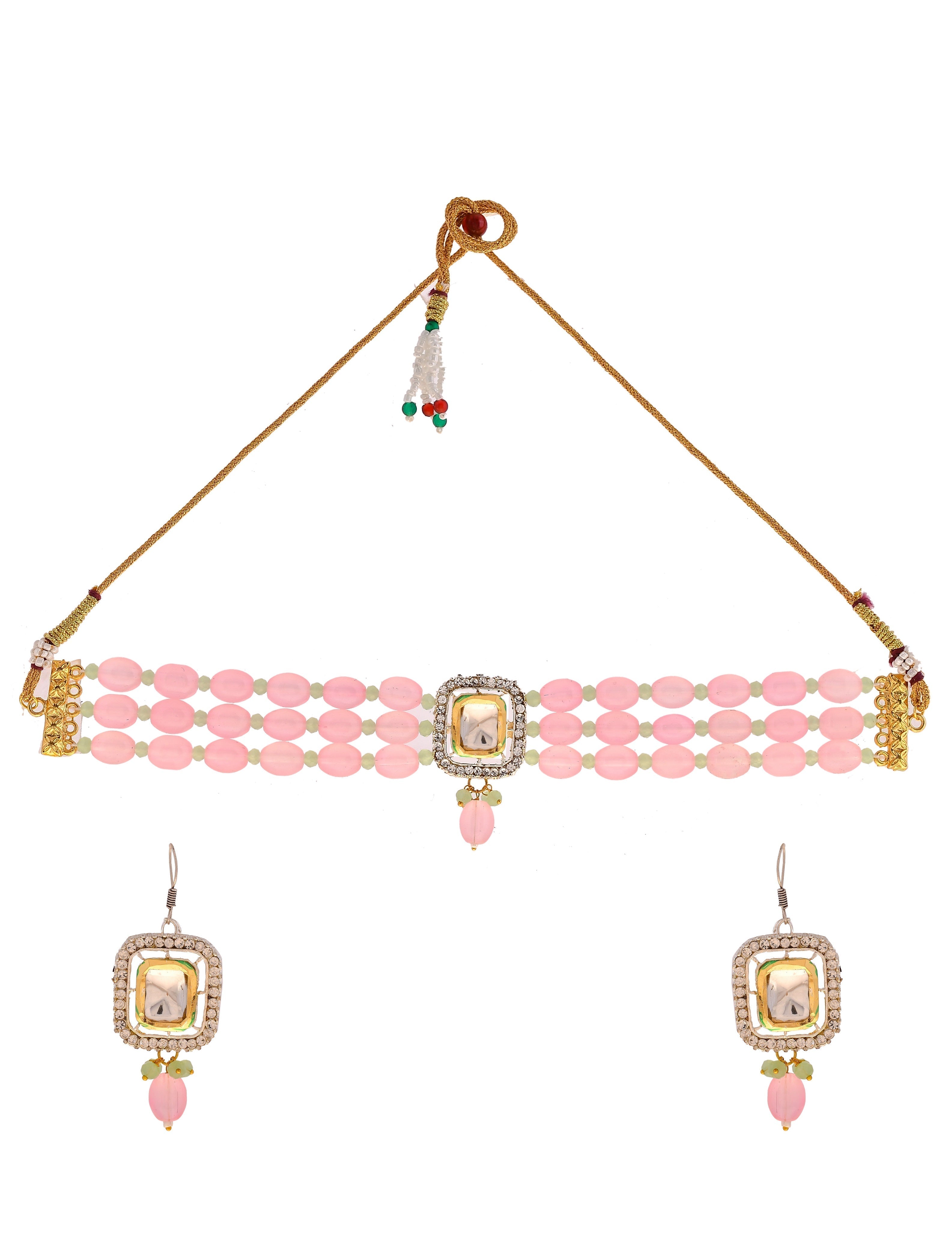 Kundan Choker Jewellery Set | Pearl Jewellery Set For Women