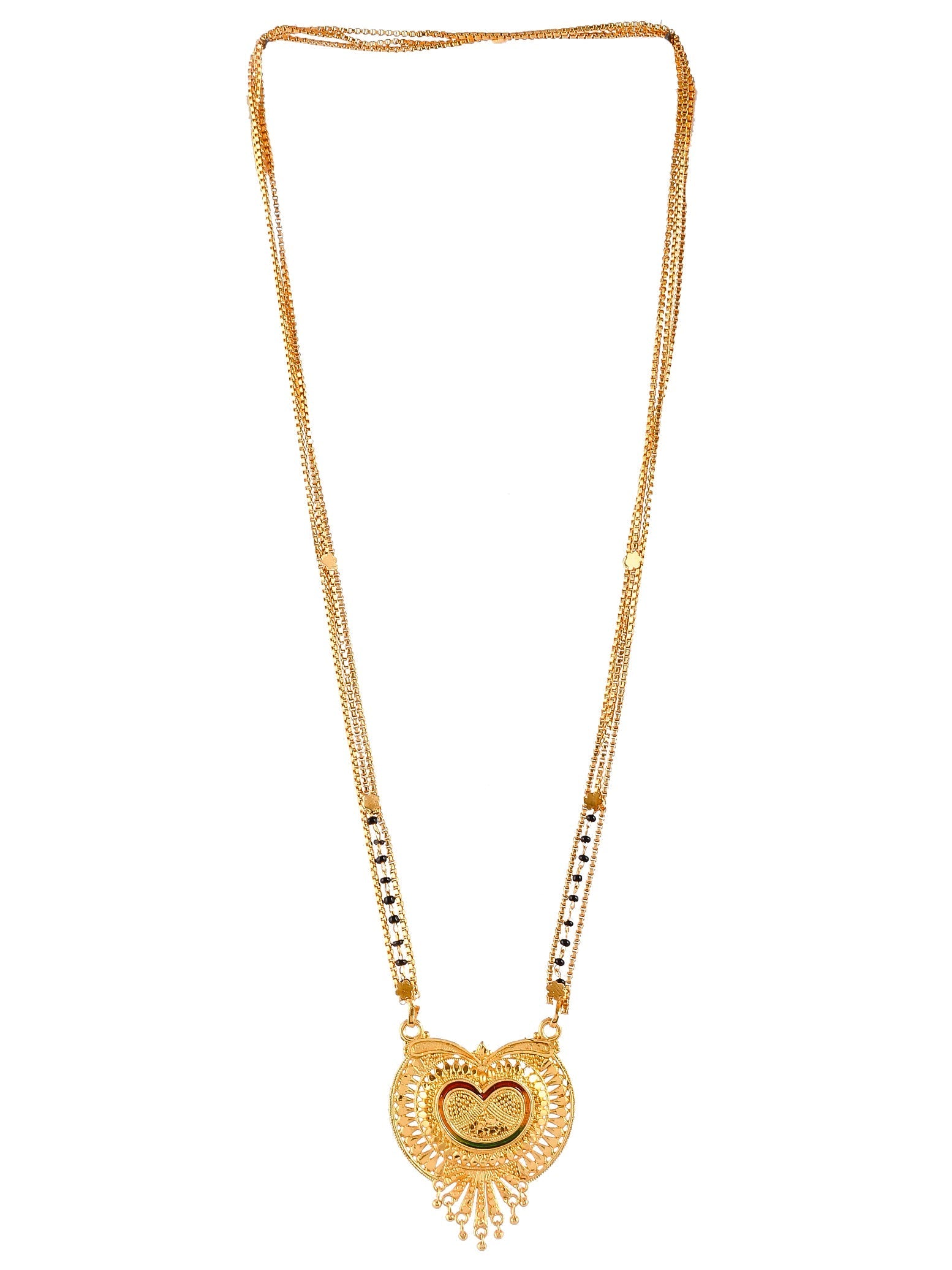 Ahana Black Beads Gold plated Mangalsutra